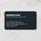 投資銀行金融 名刺 (裏面)