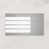 投資 – 名刺 (裏面)