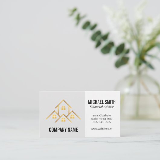 投資 | 実在財産 名刺 (スタンド正面)