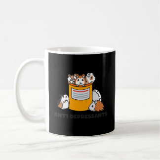 抗うつモルモットおもしろいかわいいモルモット コーヒーマグカップ