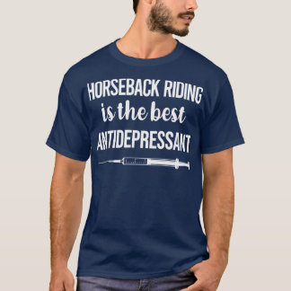抗うつ乗馬乗馬 Tシャツ