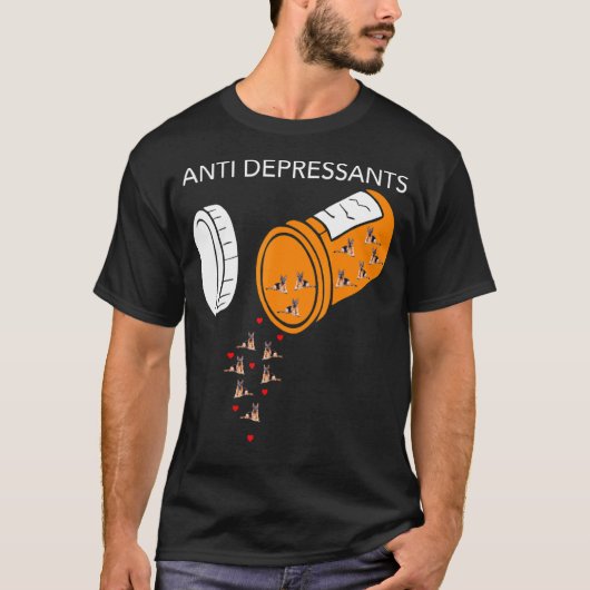 抗うつ剤ジャーマンシェパード ジャーマンシェパード Tシャツ (正面)