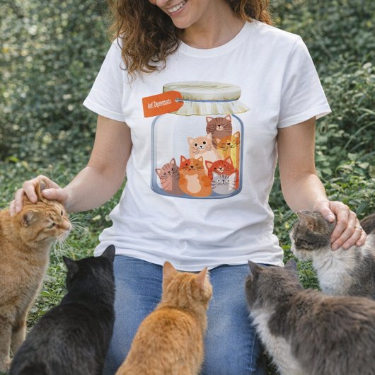 抗うつ薬の猫 Tシャツ