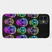抗うつ薬カラフルなドクロの爆発ケース- Case-Mate iPhoneケース (裏面(横))