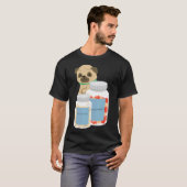 抗うつ薬パグ 882 Tシャツ (正面フル)