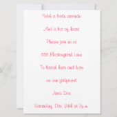 「抗がん剤」カモフラージュパーティー！ 招待状 (裏面)