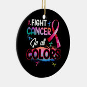 抗がん性のがん克服がん認知度 セラミックオーナメント (右)