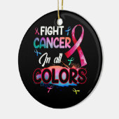 抗がん性のがん克服がん認知度 セラミックオーナメント (左)
