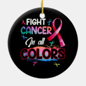 抗がん性のがん克服がん認知度 セラミックオーナメント (裏面)