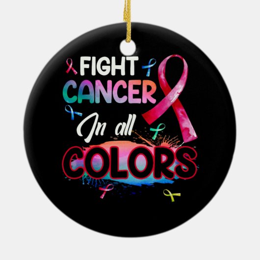 抗がん性のがん克服がん認知度 セラミックオーナメント (裏面)