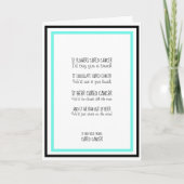 抗がん支援 カード (正面)