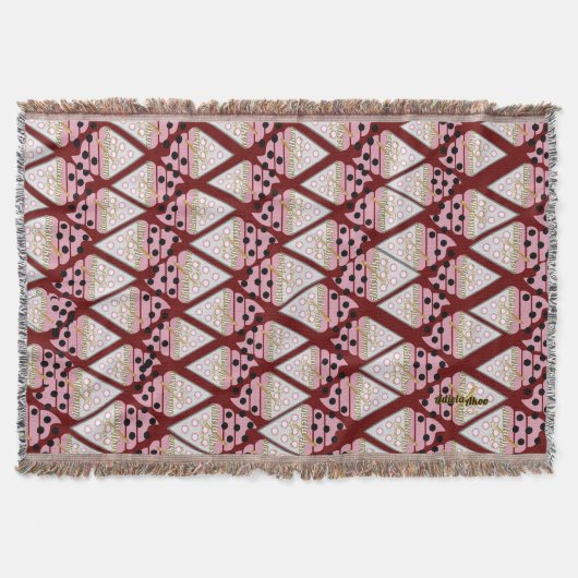 抗し難いアイスクリームふりかけるベリー装飾 スローブランケット (正面)