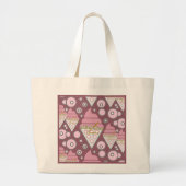 抗し難いアイスクリームグレープトートバイアディエラアクー ラージトートバッグ (正面)