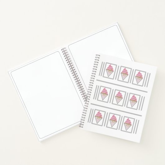 抗し難いアイスクリームノート/スケッチブック ノートブック (内部)