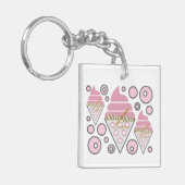 抗し難いアイスクリームリコリスのキーチェーン キーホルダー (正面左)