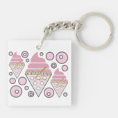 抗し難いアイスクリームリコリスのキーチェーン キーホルダー (裏面)