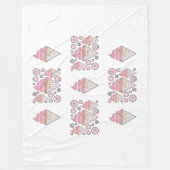 抗し難いアイスクリームリコリスフリースブランケット フリースブランケット (正面)