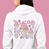 抗し難いアイスクリームリコリスフルジップフード付きスウェットシャツ パーカ