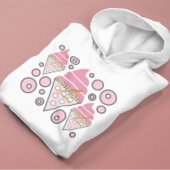 抗し難いアイスクリームリコリスフード付きスウェットシャツ パーカ