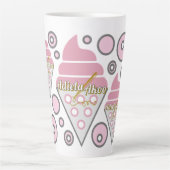 抗し難いアイスクリームリコリスマグ – Adiela Akoo カフェラテマグ (正面)