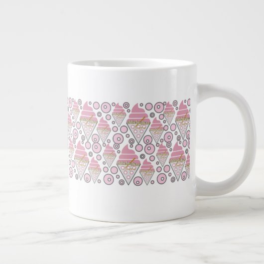 抗し難いアイスクリームリコリスマグ – Adiela Akoo ジャンボコーヒーマグカップ (右)