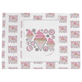 抗し難いアイスクリームリコリス抱き枕 – 大 ラージペーパーバッグ (裏面)