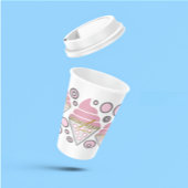 抗し難いアイスクリームリコリス紙カップ 紙コップ