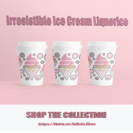 抗し難いアイスクリームリコリス紙カップ 紙コップ