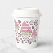 抗し難いアイスクリームリコリス紙カップ 紙コップ (裏面)