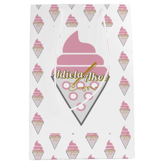 抗し難いアイスクリーム抱き枕バイアディラアコー ミディアムペーパーバッグ (正面)