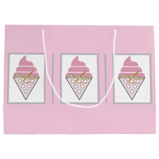 抗し難いアイスクリーム抱き枕バイアディラアコー ラージペーパーバッグ (裏面)