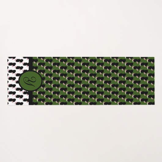 抗し難いアイスクリーム溶かしたマハ振り掛け ヨガマット (裏面(横))