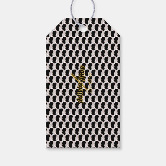 抗し難いアイスクリーム溶かし振りかけるギフトラベル ギフトタグ (正面)