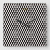 抗し難いアイスクリーム溶け散水壁時計 スクエア壁時計 (正面)