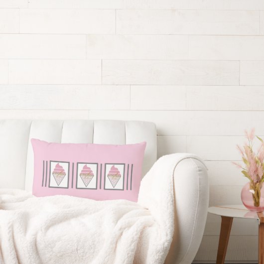 抗し難いアイスクリーム装飾用クッションバイアディラアコー ランバークッション (ソファ)