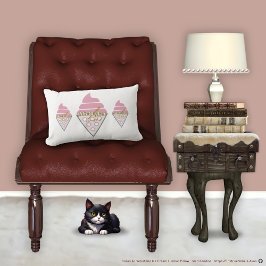 抗し難いアイスクリーム装飾用クッションバイアディラアコー ランバークッション