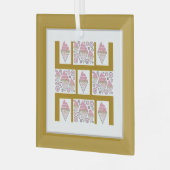 抗し難いアイスクリームLicorice n Caramel ガラスオーナメント (正面左)