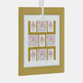 抗し難いアイスクリームLicorice n Caramel ガラスオーナメント (正面右)