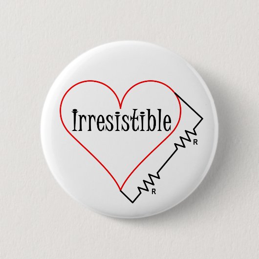 抗し難いハート 缶バッジ (正面)