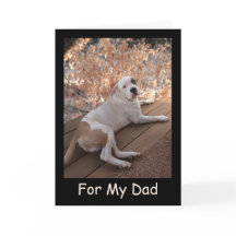 抗し難いピットブルポーチドッグファザーズデイカード