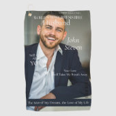 抗し難い夫マガジンカバースタイル ゴルフタオル (正面)