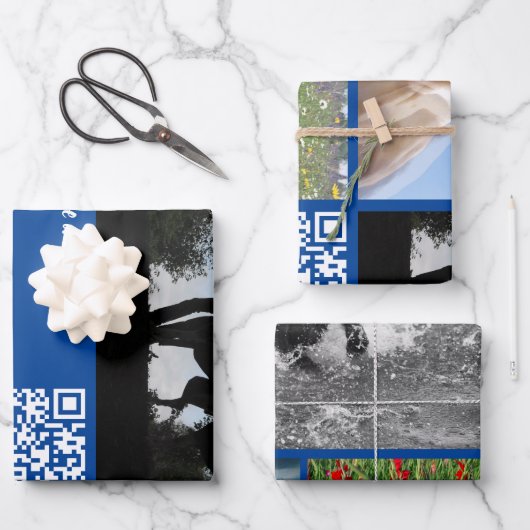 抗し難い子犬の愛ハック ラッピングペーパーシート (正面)