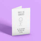 抗ガン剤治療後の髪のユーモアカード カード