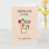 抗ガン剤治療終了！ カード (黄色い花)