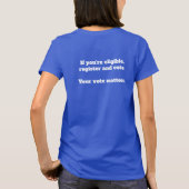 抗トランプデモ:私たちは彼らより多い 王様はいらない Tシャツ (裏面)