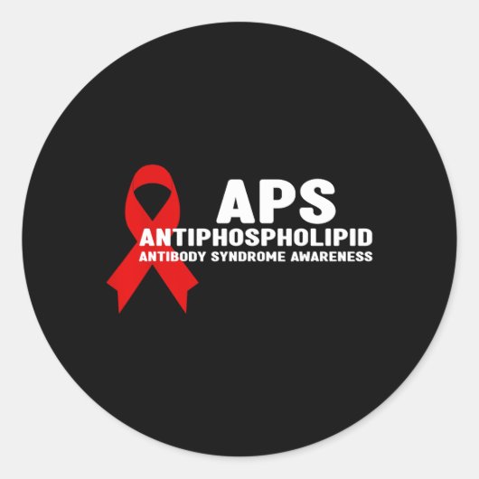 抗リン脂質抗体症候群（APS）の啓発 ラウンドシール (正面)