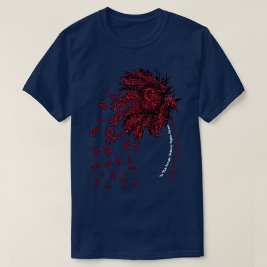抗リン脂質症候群認識度ひまわりノボ Tシャツ (デザイン正面)