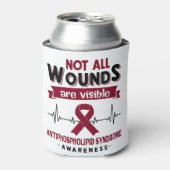 抗リン脂質症候群認識度月リボン 缶クーラー (缶正面)