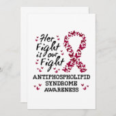 抗リン脂質症候群認識度 招待状 (正面/裏面)