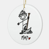 抗夫の棒の姿 セラミックオーナメント (左)